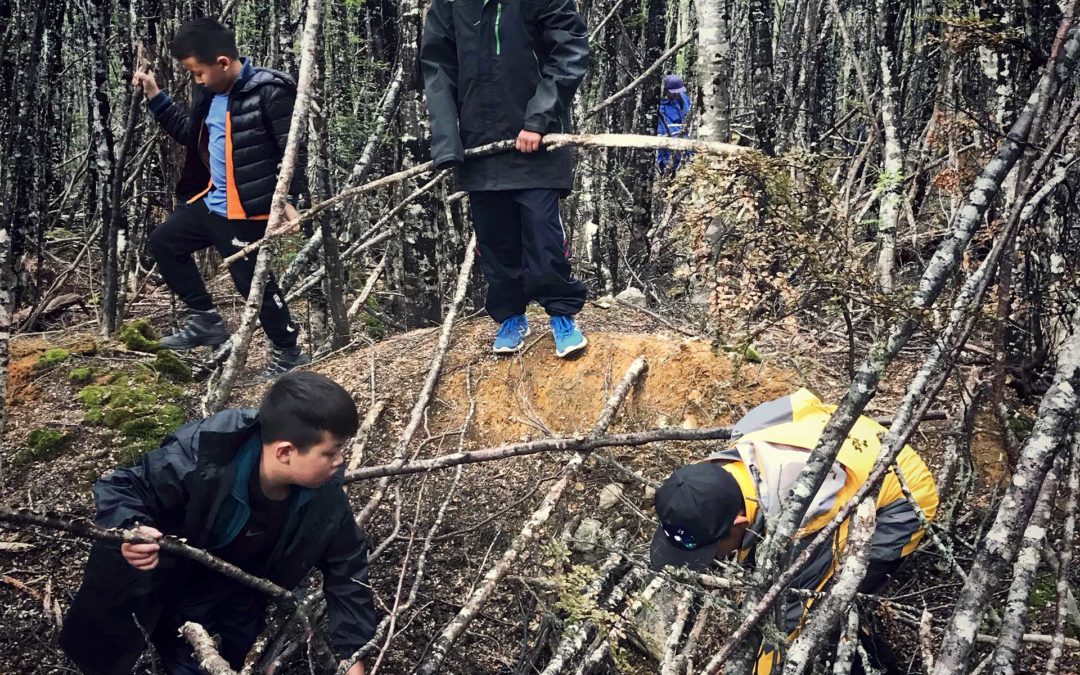 Bush Survival Skills for a group of Chinese Kids