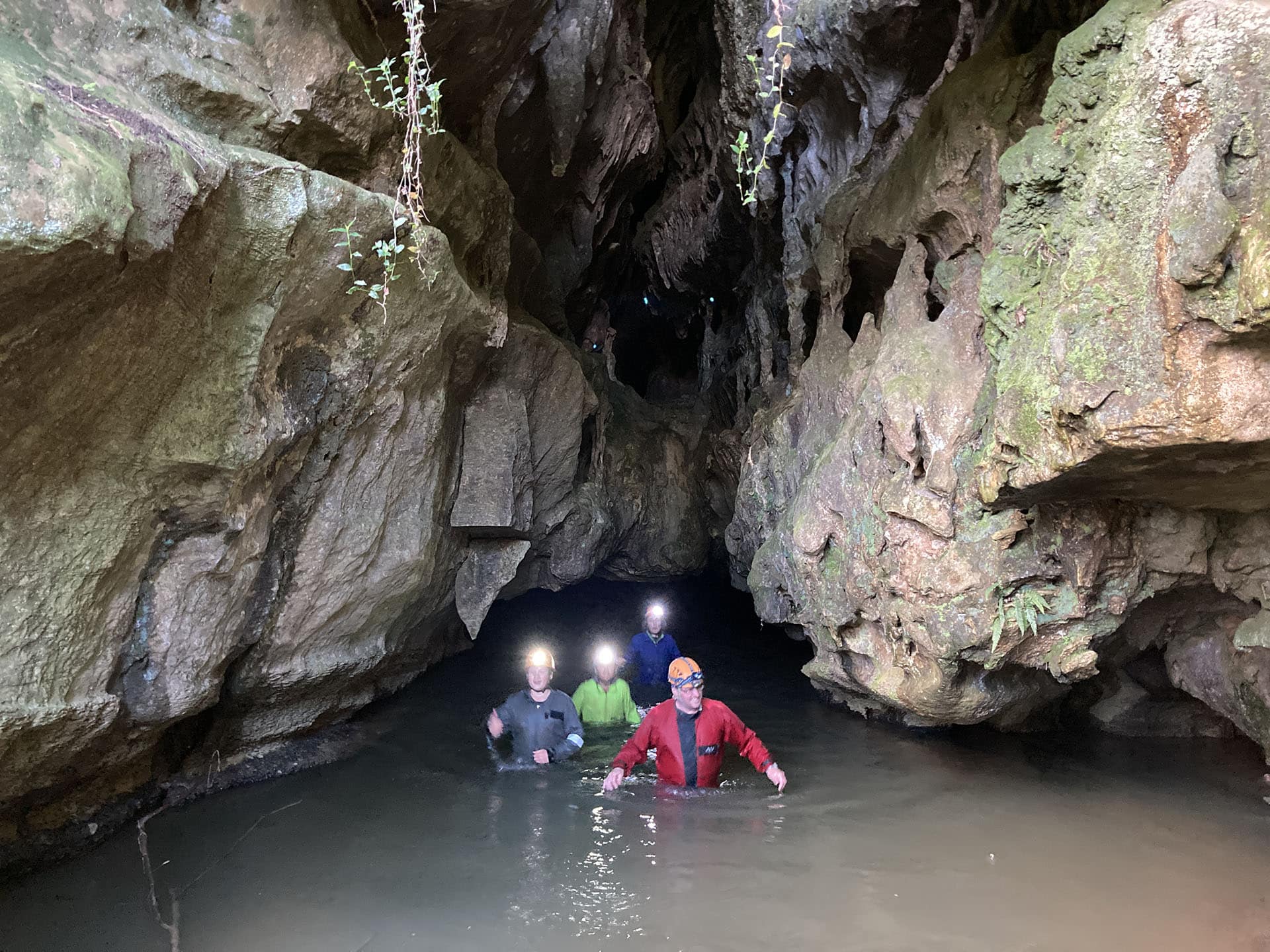 Caving with our school holiday programme