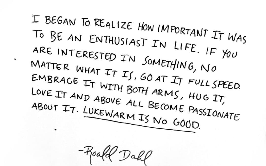 Be an Enthusiast in Life