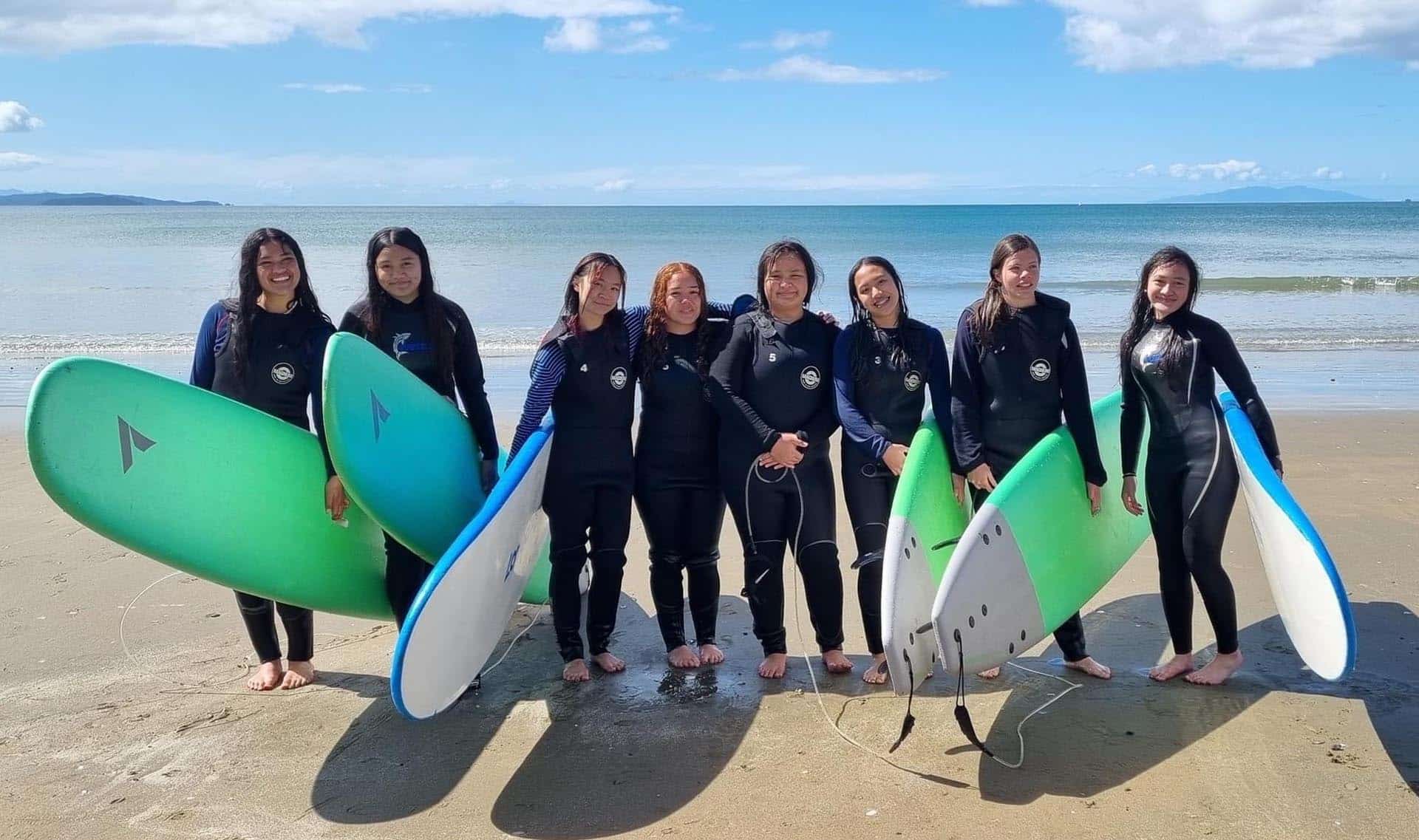 Massey High students give surfing a go