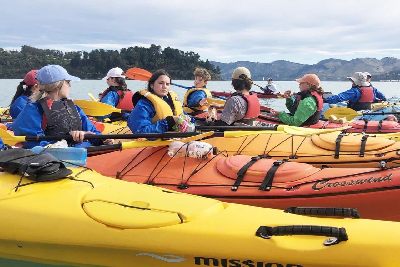Sea kayak with Rangiora College Adventure Specialties Trust