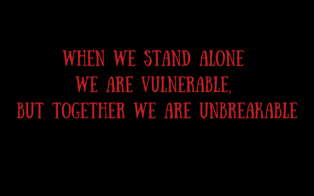 When we stand alone …
