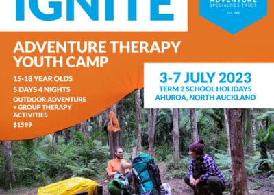 Upcoming programme: Ignite adventure therapy youth camp