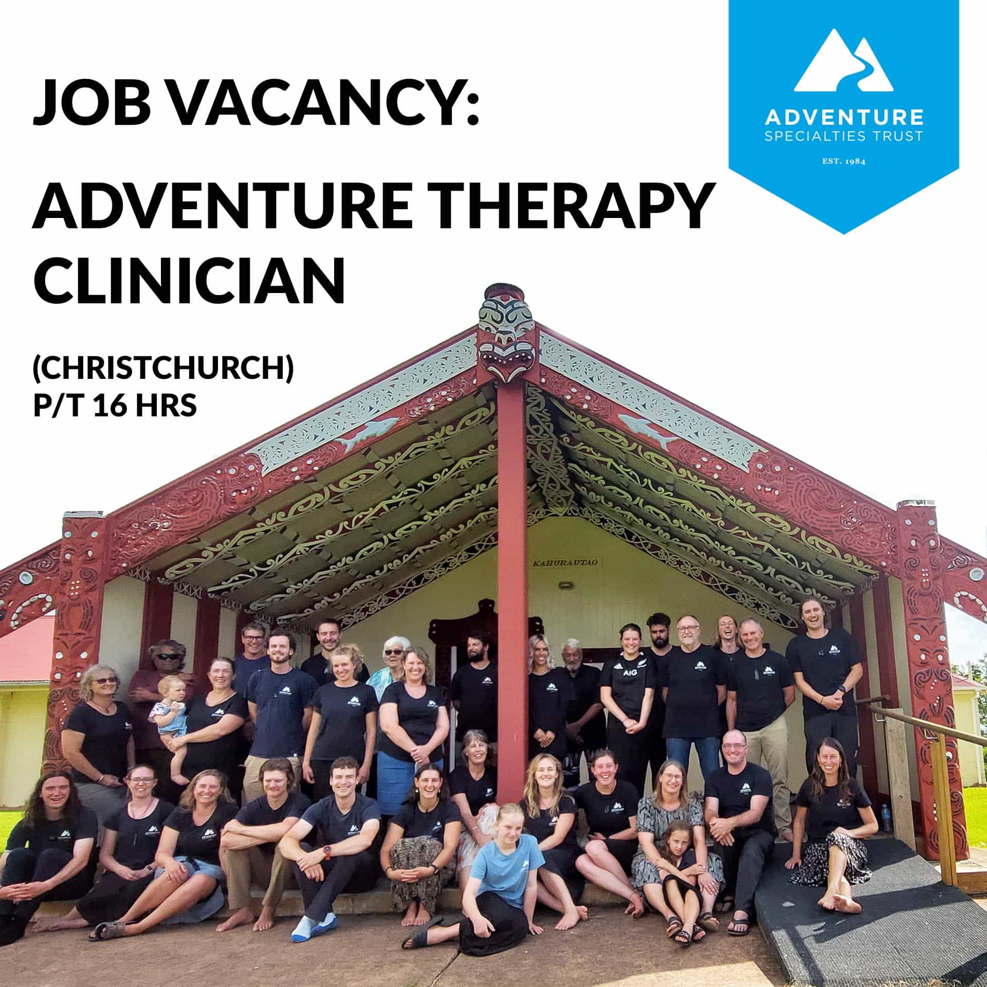 Job Vacancy: Christchurch Adventure Therapy Clinician