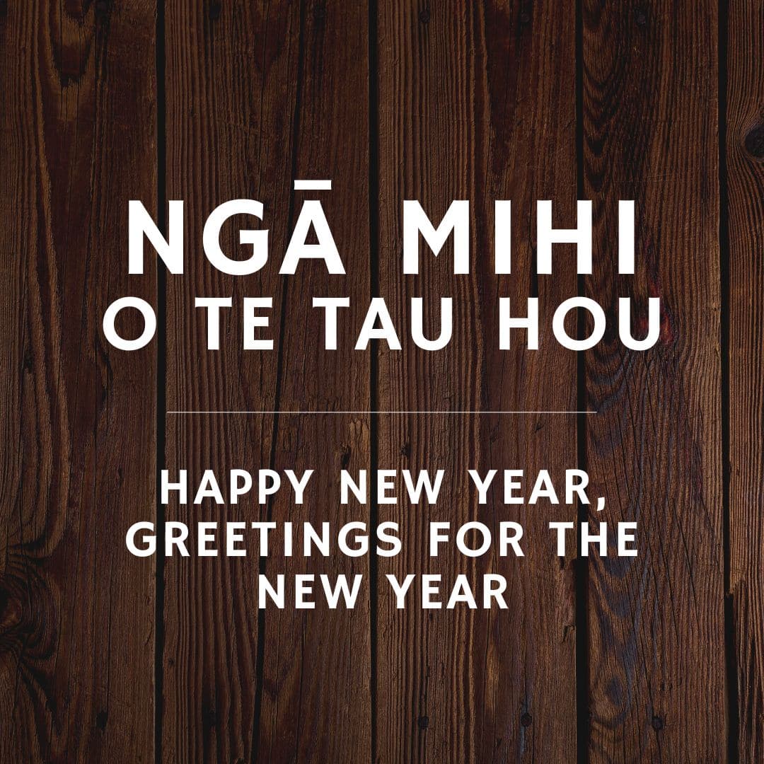 Ngā mihi o te tau hou