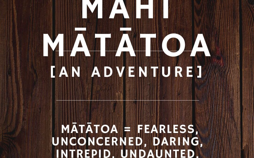 Mahi mātātoa = an adventure